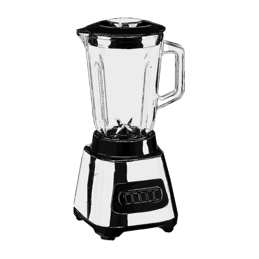 SVG Manual Pro blender illustration for kitchen appliance documentation.