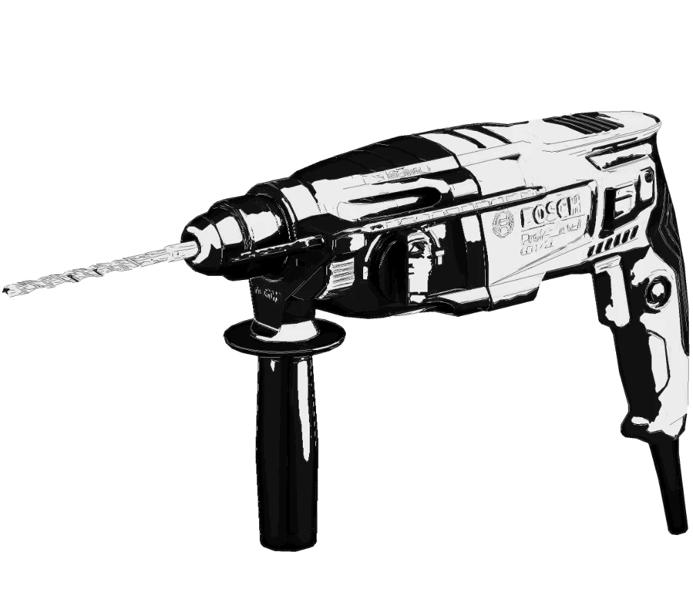 SVG Manual Pro drill illustration for tool guides and repair documentation.