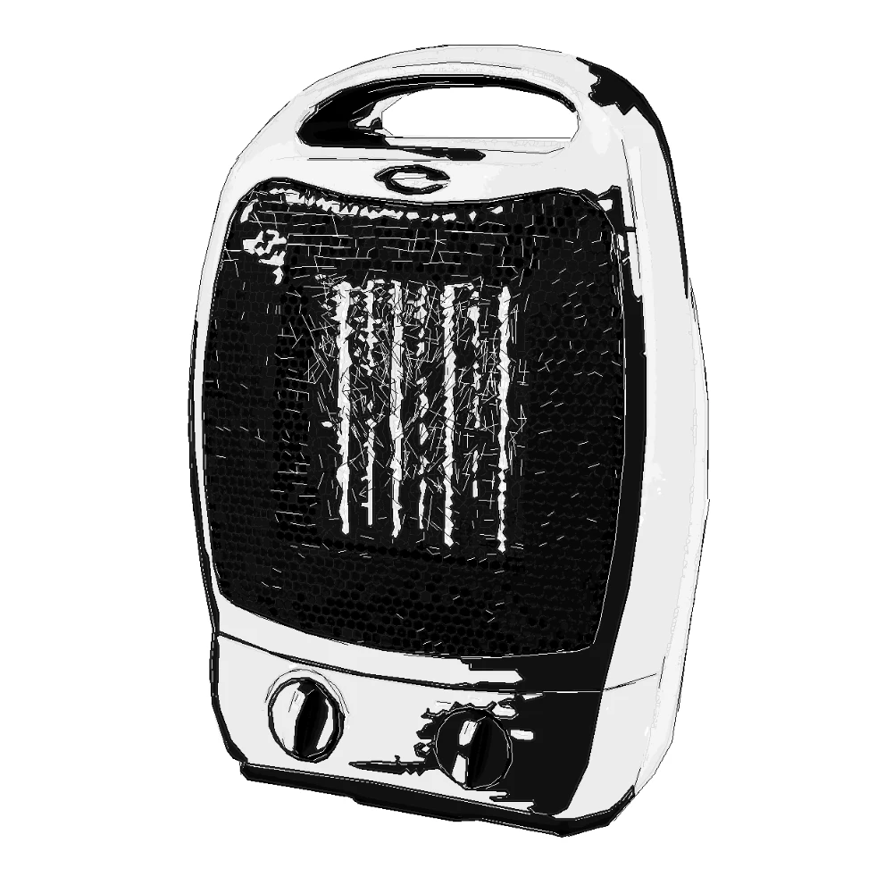 SVG Manual Pro heater illustration for compact product documentation.