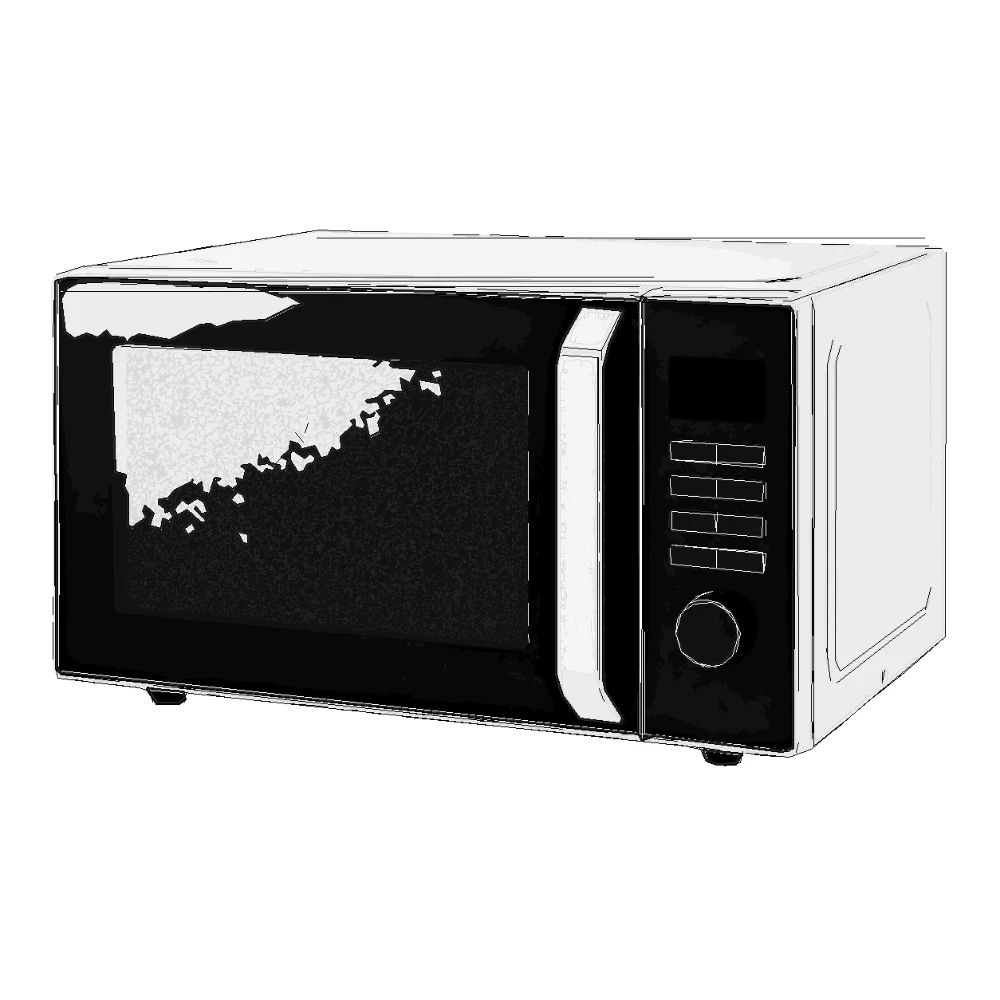 SVG Manual Pro microwave illustration for product manuals and quick-start guides.
