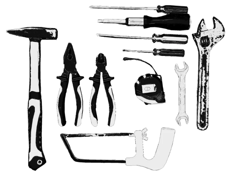 SVG Manual Pro hand tool illustration for assembly and repair instructions.
